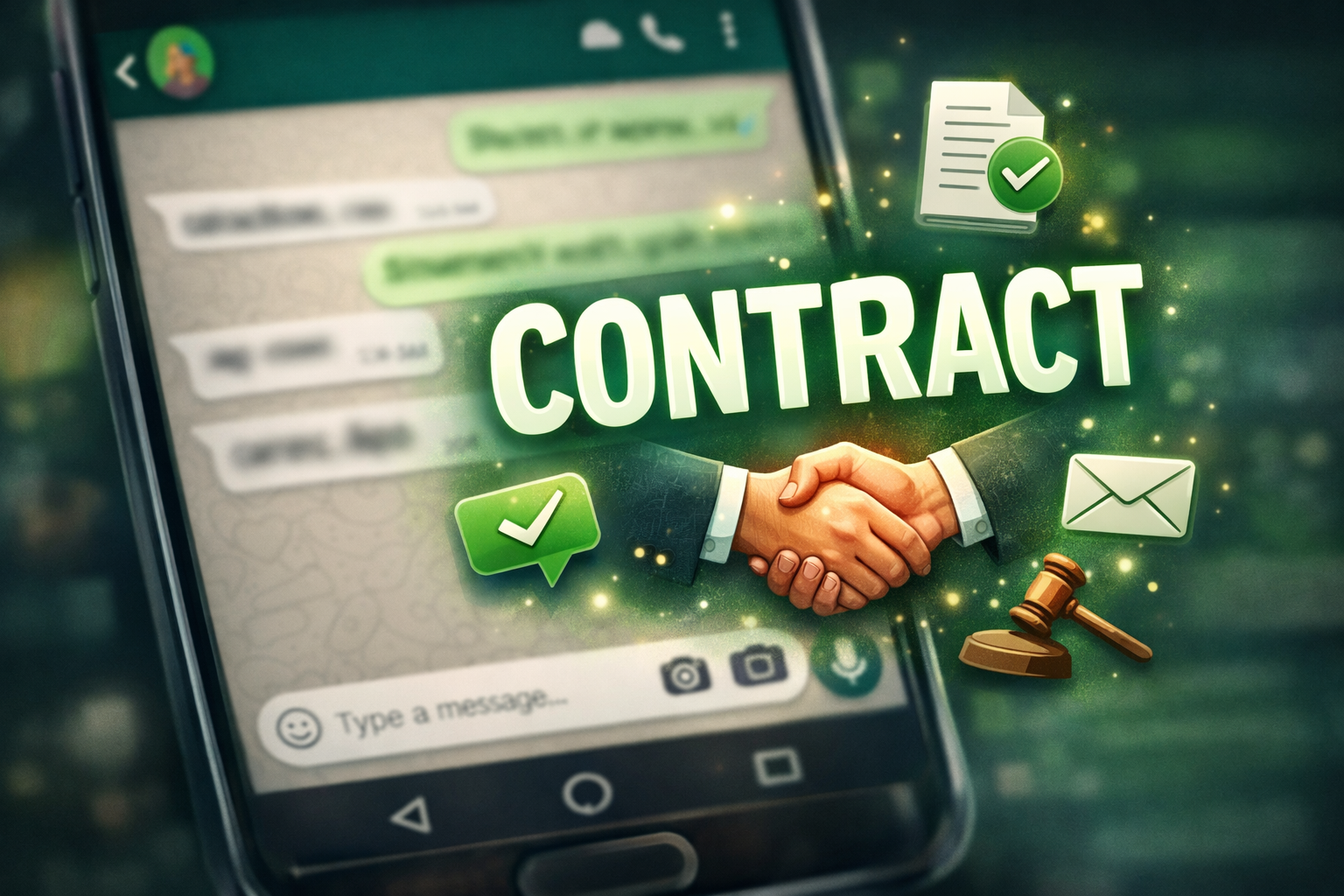 WhatsApp Messages and chats can be a binding legal contract